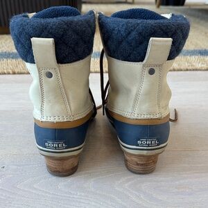 Sorel Slimpac Women's Navy Tan Winter Boots
